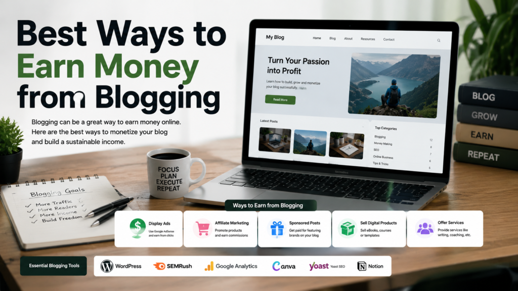 Best ways to earn money from bloging