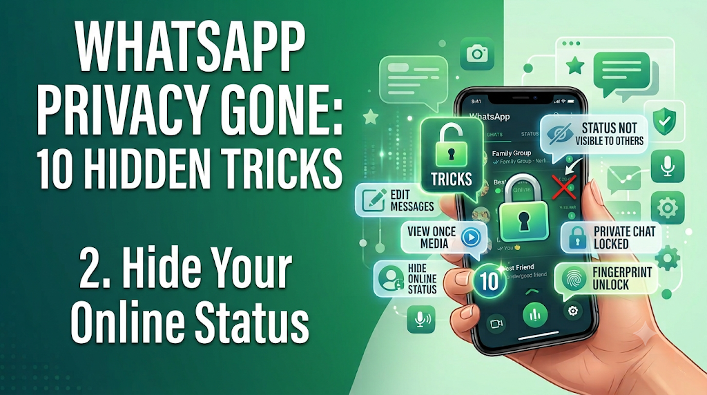 WhatsApp Secret Tricks (2026 Guide) Hide Your Online Status WhatsApp Secret Tricks (2026 Guide) Hide Ypur Online Status