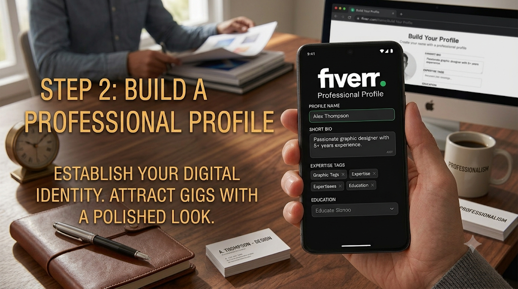 Fiverr Complete Guide for Beginners build a professional profile Fiverr Complete Guide for Beginners build a professional profile