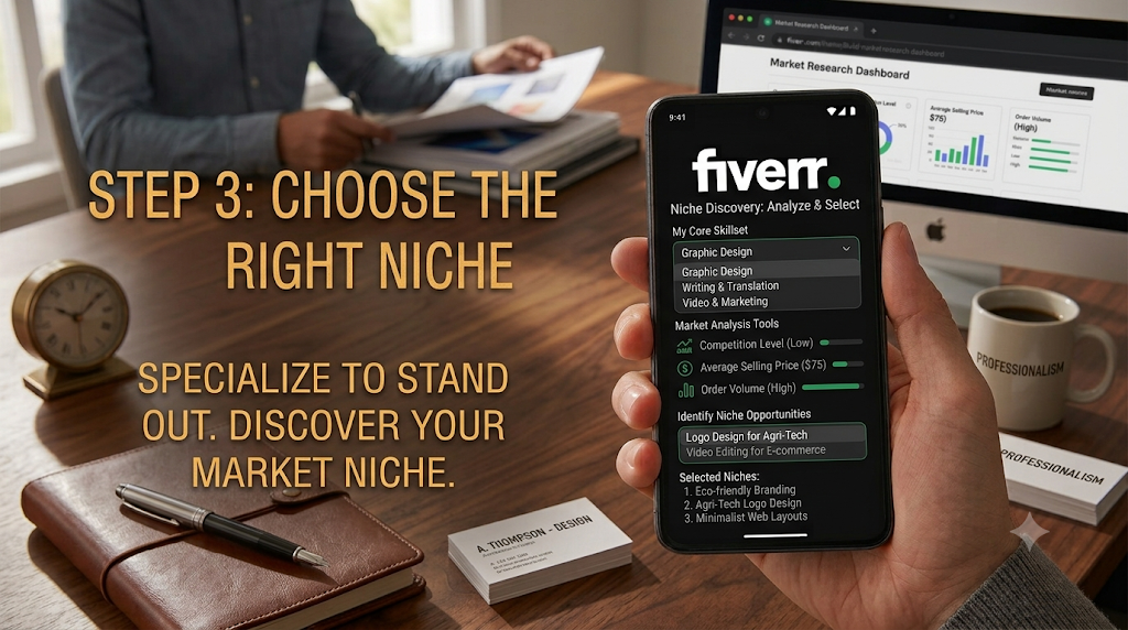 Fiverr Complete Guide for Beginners Choose the right niche Fiverr Complete Guide for Beginners Choose the right niche