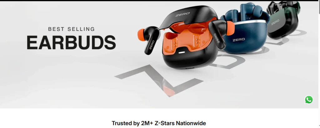 Zero liftstyle Best wireless earbuds under Rs. 3,000 in Pakistan