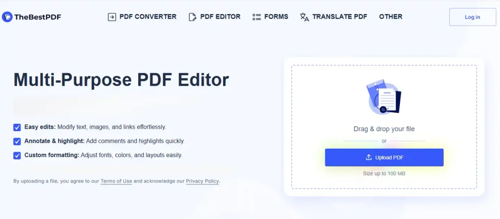 the best pdf editor , edit the with sign up required 